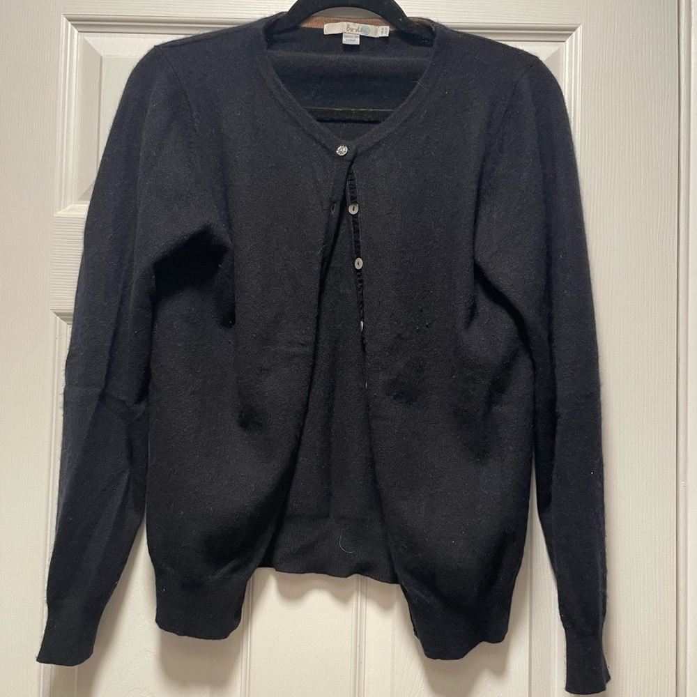 Boden black Cashmere Cardigan